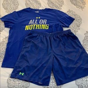 Men’s Under Armour T-shirt and Shorts Set